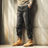 Vintage Wash Side Line Denim Jogger Pants P1828